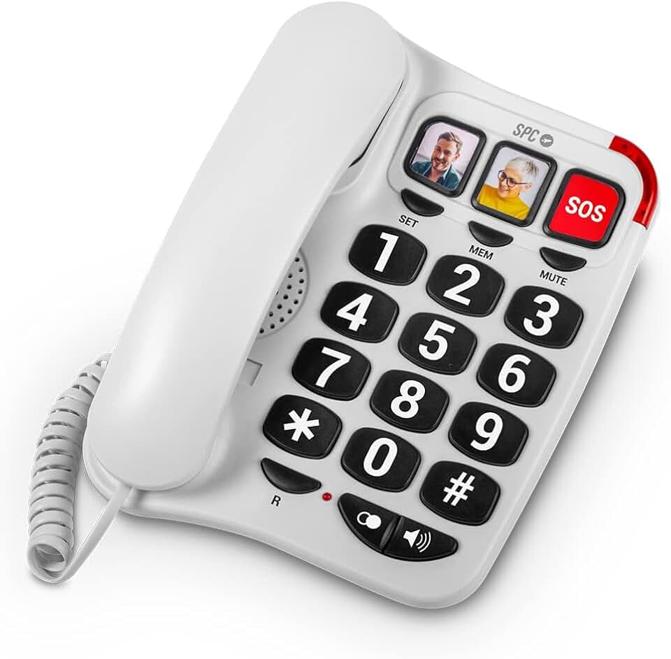 SPC Comfort Numbers 2 - Seniorentelefon, große Tasten, lauter Klingelton