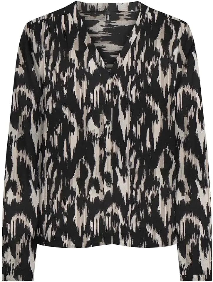 ONLY Damen Onlnova Life Elite L/S Malou Top AOP Top (1er Pack)