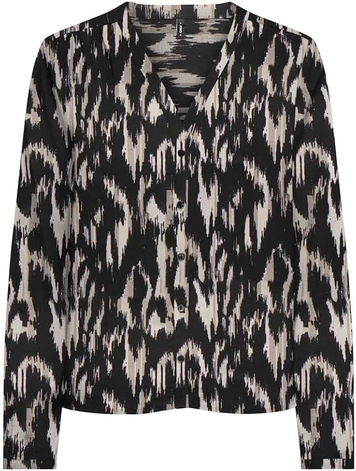 ONLY Damen Onlnova Life Elite L/S Malou Top AOP Top (1er Pack)