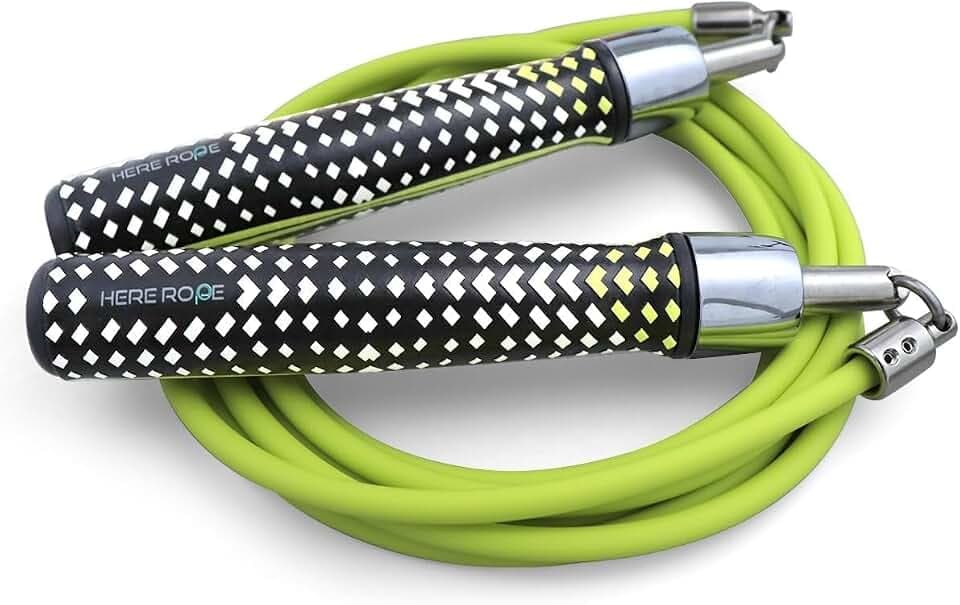 1/1.8 kg Gewichtetes Springseil für Fitness, Speed, Cardio, Boxen, Springseil mit Kugellager, bequemer und ergonomischer Griff, verhedderungsfreies Kabel, Springseil für Erwachsene