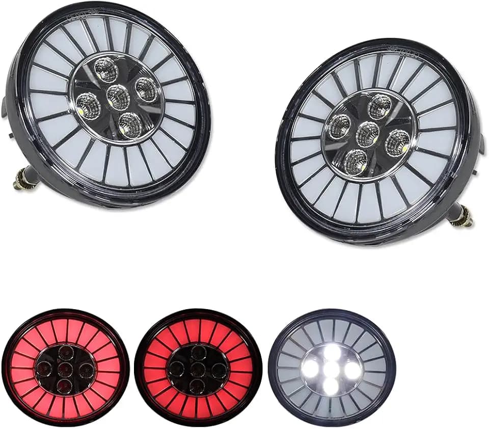 Clear Lens Rear Bumper Reflector Tail Brake Reverse Backup Light Compatible with 2006-2009 Pontiac Solstice & 2002-2009 GMC Envoy