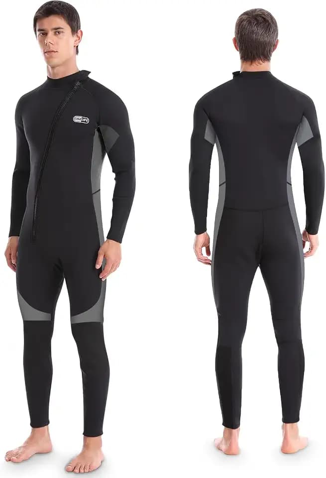 Neoprenanzug für Herren, 3mm Lang Wetsuit für Tauchen, Surfen, Schnorcheln und Kajakfahren