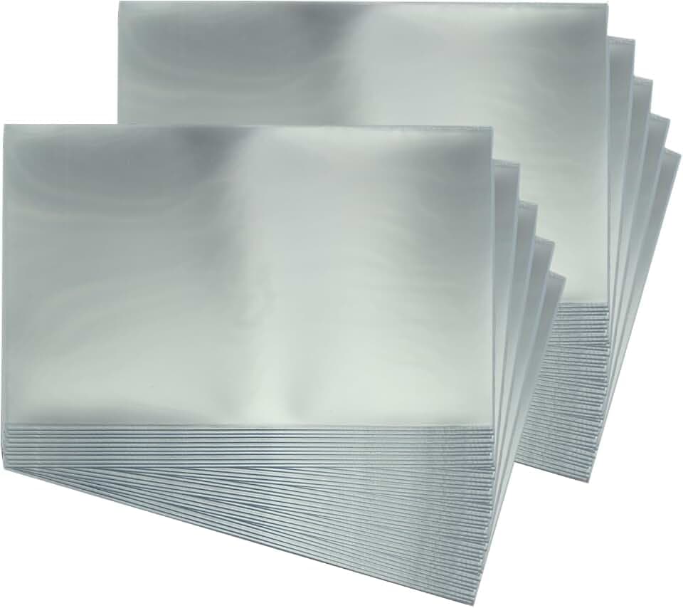 Prophila Collection 100 Briefeschutzhüllen aus PP-Folie (170 x 98 mm)