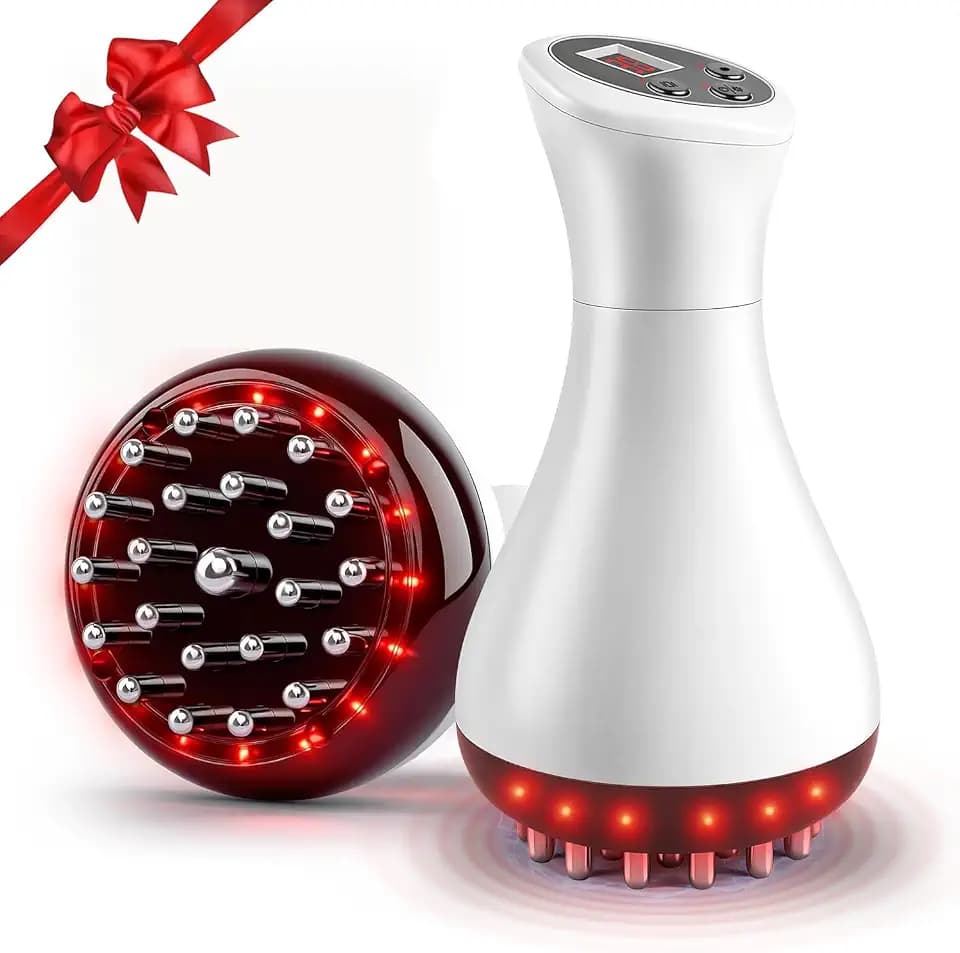 Multford Lymphatic Drainage Massager & Anti Cellulite Massage Tool,White