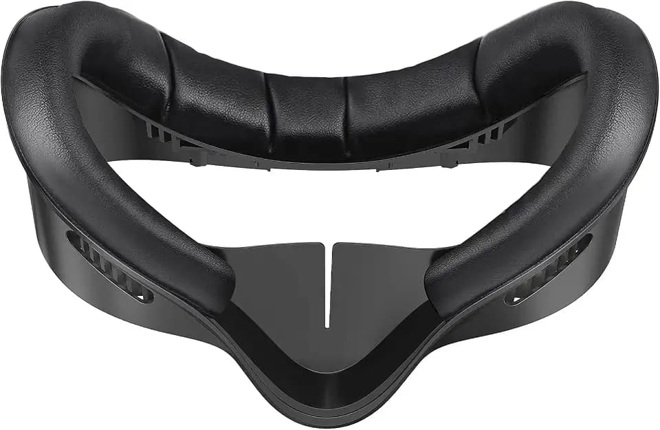 Face Cover Pad for Meta/Oculus Quest 3S, Sweatproof PU Leather Facial Interface, Soft Face Cushion Pad - Meta Quest 3S VR Accessories, Lightweight, Breathable, Ergonomical Design