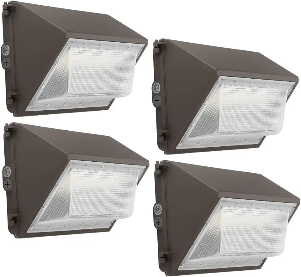 kadision 100W LED Wall Pack with Dusk to Dawn Photocell, 13000LM, 4 Pack