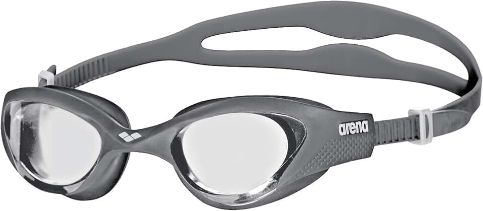 arena The One Anti-Fog Schwimmbrille Unisex für Erwachsene, Schwimmbrille mit Breiten Gläsern, UV-Schutz, Selbstjustierender Nasensteg, Orbit-Proof Dichtungen
