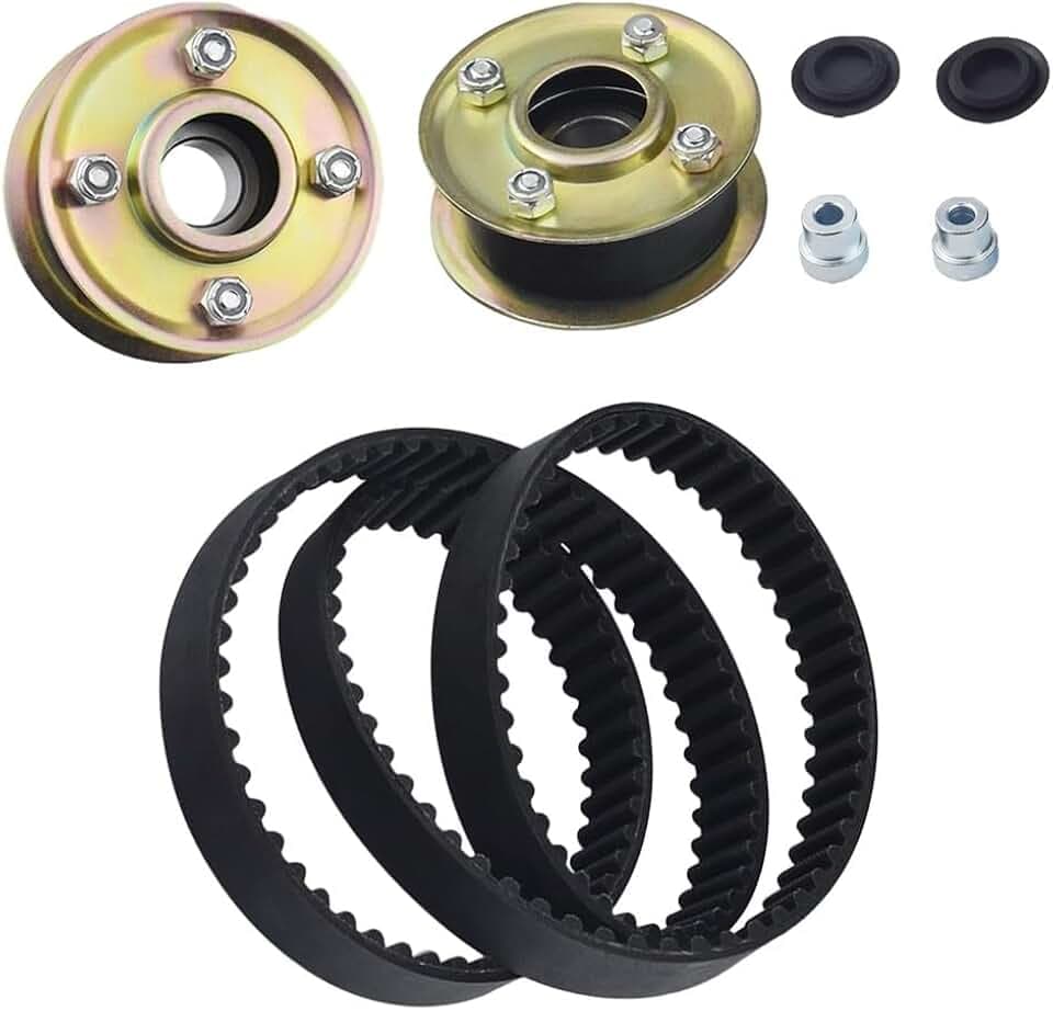 SPORTARC Rasenmäher-Spannrolle, Rasenmäherriemen-Set, 31-4509 125-2532 Rasenmäher-Spannrolle & 120-3335 Riemen-Set, kompatibel mit für Toro 76,2 cm Deckmäher