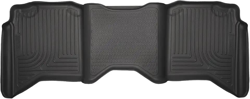 Husky Liners Weatherbeater Floor Mats | Fits 2009-2024 Ram 1500 Crew CAB (19-24 Fits Classic Body Style ONLY) 2010-2018 Ram 2500, 3500 (Crew) | 2nd Row, 1-pc Black – 19061