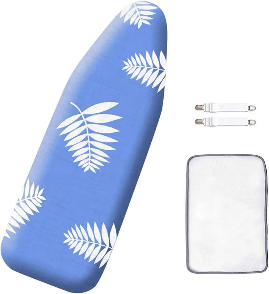 SheeChung 14"x42" Over The Door Ironing Board Cover and Pad,Heat Resistance