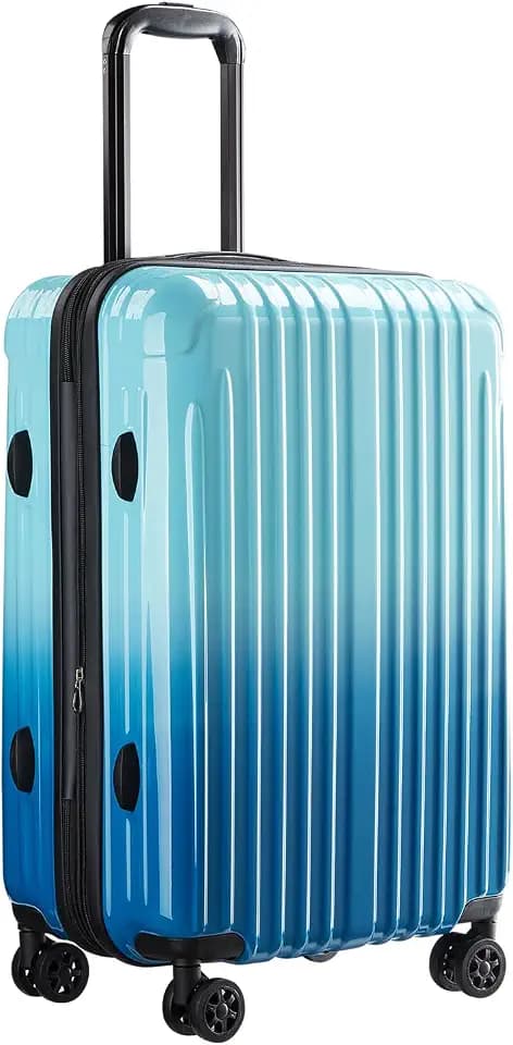 Checked Luggage, 24 Inch Hardside Suitcase, Lightweight Hardshell with TSA Lock, Large Suitcase with Spinner Wheels