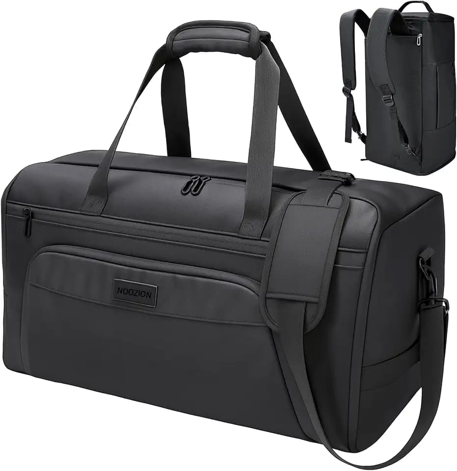 Noozion Garment Duffle Bag for Travel, 3-in-1 Convertible Carry On Suit Bag with Shoe Compartment, Lightweight Overnight Business Travel Bag for Men Women