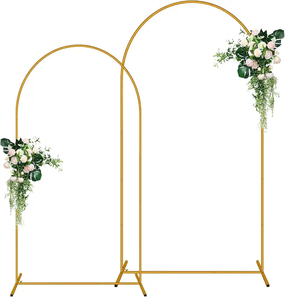 2 Pack Arch Backdrop Stand (7.2FT/6FT), Balloon Arch Stand