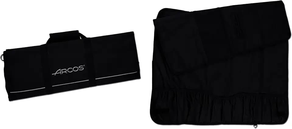 Arcos Messer Roll Bag - Messer Rolltasche zu 12 Stück - 100% Polyester 730 x 510 mm - Farbe Schwarz (Messer Nicht ENTHALTEN)