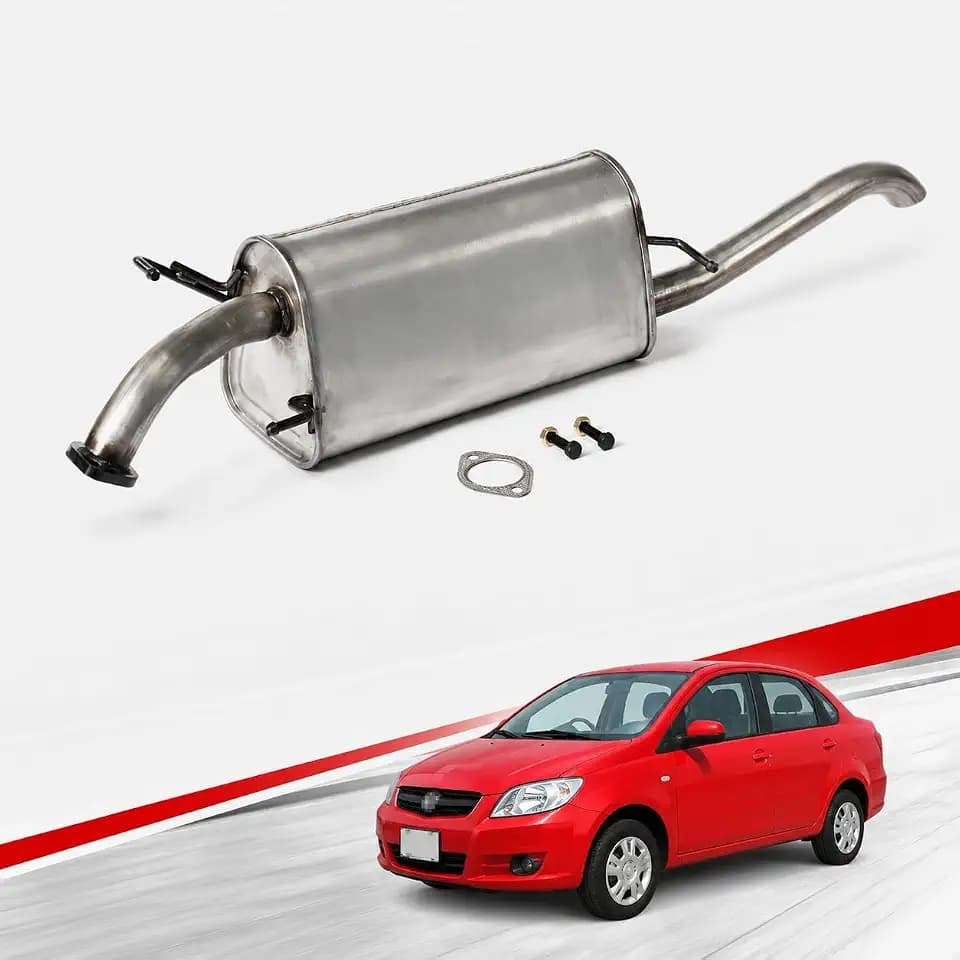 54861 Stainless Steel Rear Exhaust Muffler for 2009-2011 Chevy Aveo 1.6L