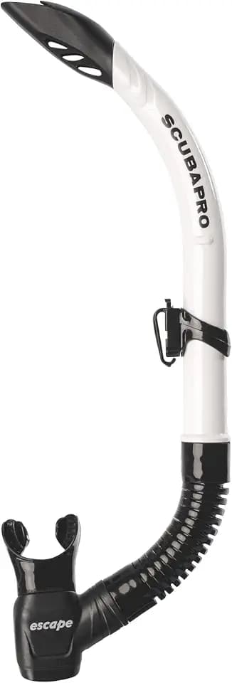 SCUBAPRO Escape Semi-Dry Snorkel, with Purge Valve and Splashguard Barrel-Top Design