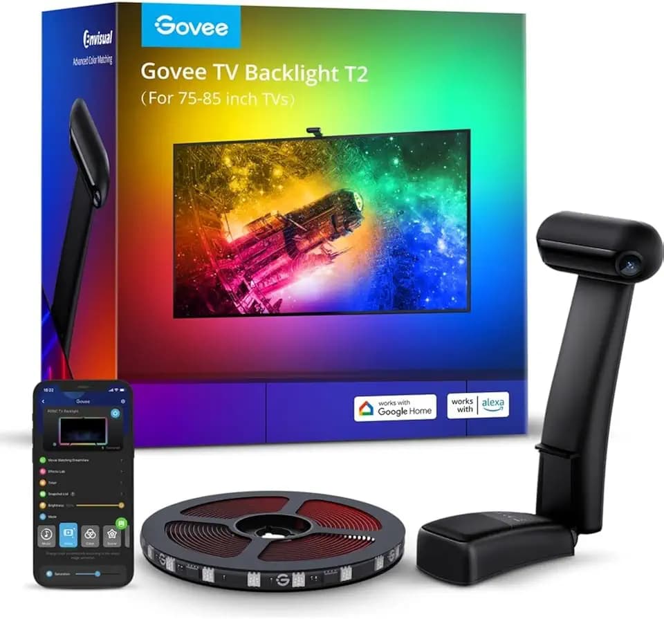 Govee H605C RGB LED Lichtleiste für TV 75-85 Zoll mit WLAN und Bluetooth-Steuerung