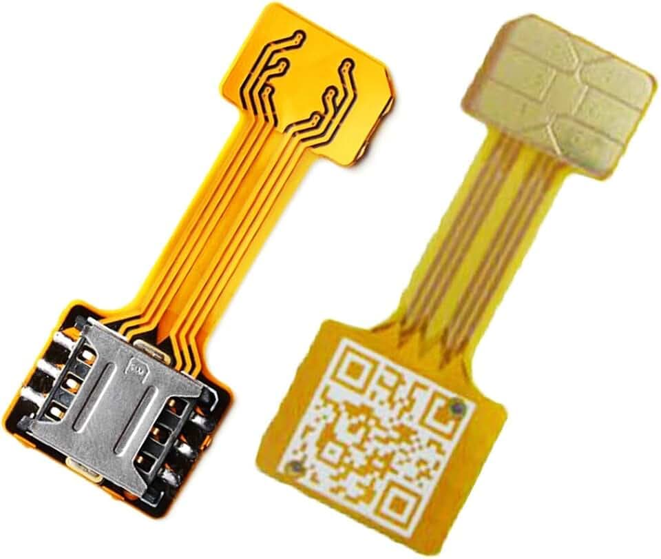 Hybrid Dual SIM Card Adapter Micro SD Nano SIM Extension Adapter for Android |Dual SIM Nano zu Nano SIM Adapter SIM Karte Adapter Verlängerungskabel für Samsung Huawei Xiaomi HTC