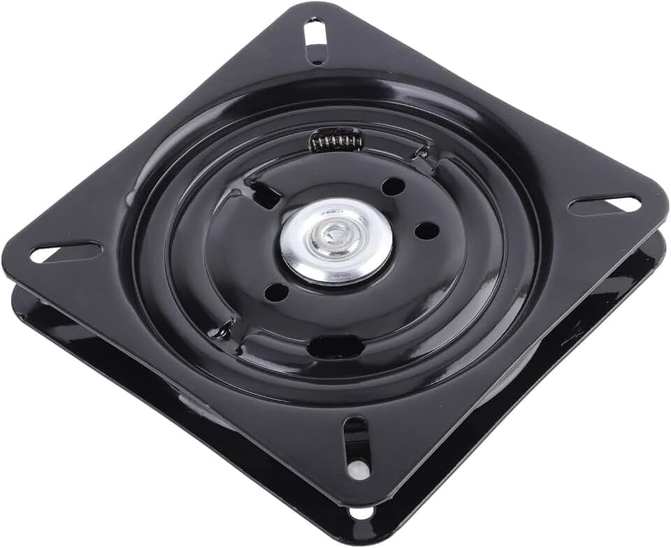 7 Zoll Drehbeschlag, Möbel Drehteller 360° Drehbar Drehplatte Drehlager 180 Grad Automatisch Rebound für Auto Stühle Bar Büro