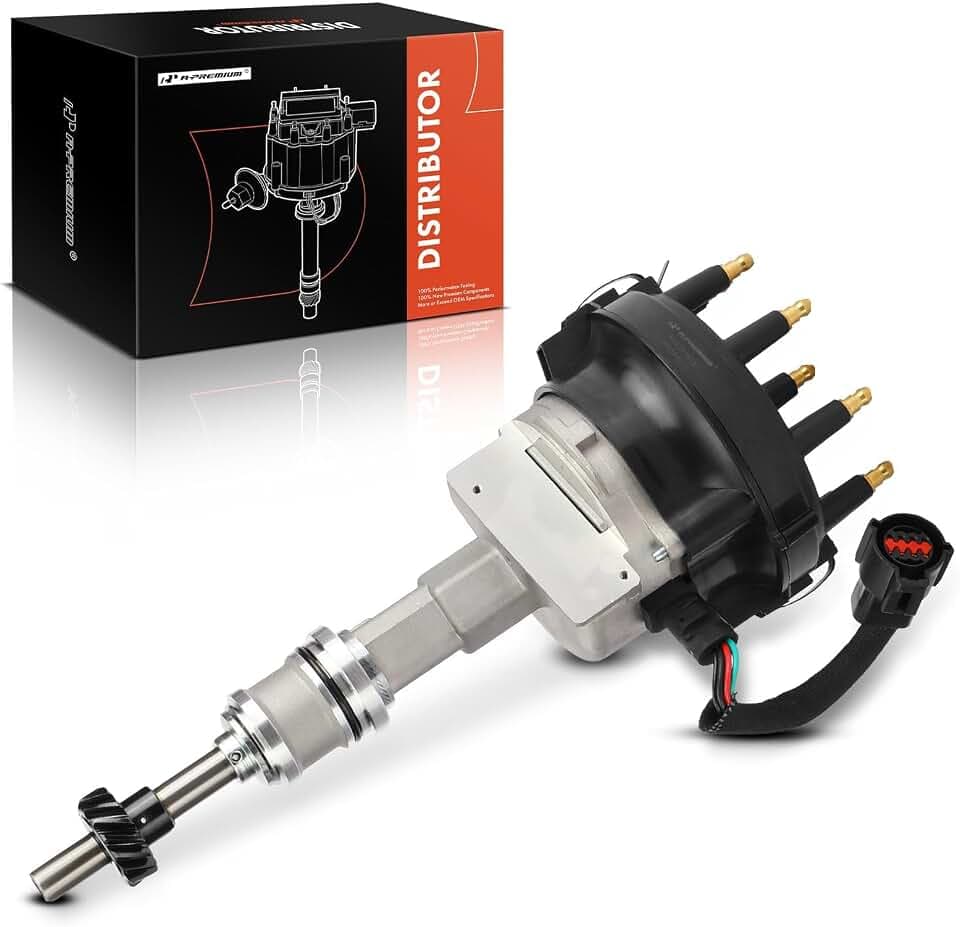 A-Premium Ignition Distributor with Cap and Rotor, V8 Engine, 7 Pins
