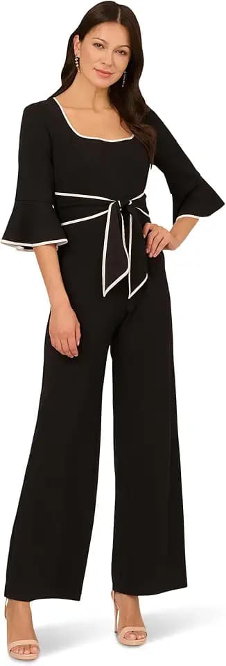 Adrianna Papell Ruffle Sleeve Jumpsuit
