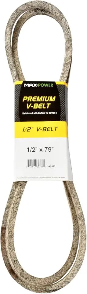 Maxpower 347522 Premium Belt Reinforced with Kevlar Fiber Cords, 1/2" x 79"