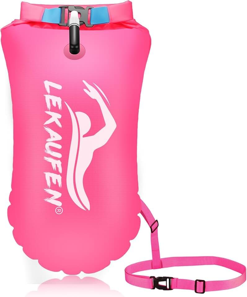 Swim Buoy for Open Water, 20L Inflatable Swim Safety Float