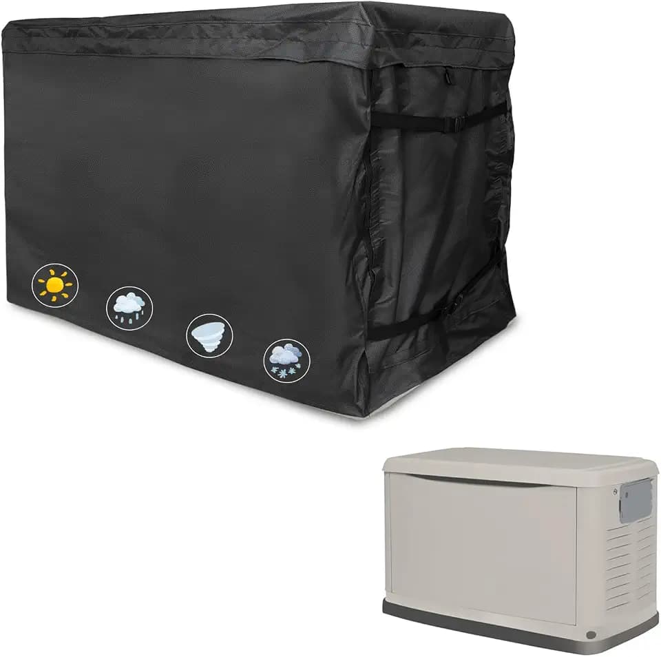 Generator Cover for 7043 22kW Air Cooled Series Home Standby, Black