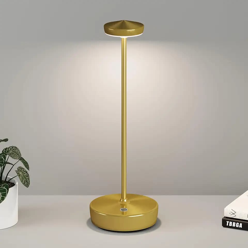 TBBGA 1 Pack Cordless Table Lamp Rechargeable, 5000mAh Battery Table Light