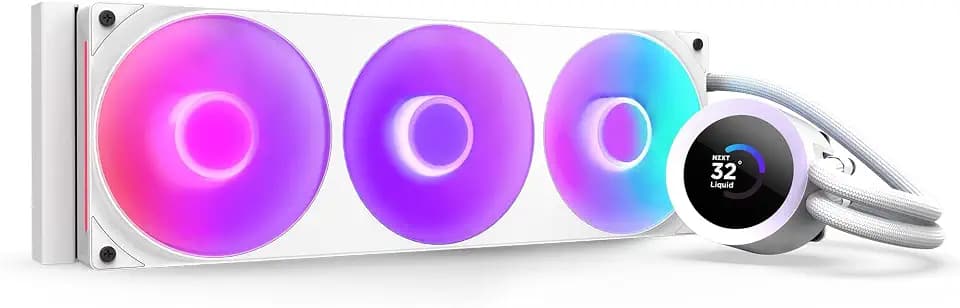 NZXT Kraken Plus 360 RGB - 360mm AIO CPU Cooler, LCD - White