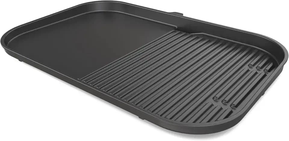Ninja Woodfire XL flache Grillplatte, antihaftbeschichtet, Schwarz