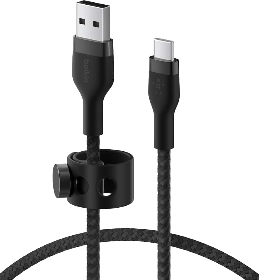 Belkin USB A to USB C Braided Cable 3.3ft Fast iPhone Charger Cord