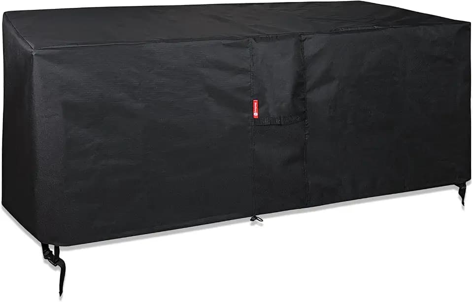 SheeChung Rectangular Fire Pit Cover 58"L x 28"W x 24"H,Waterproof 600D