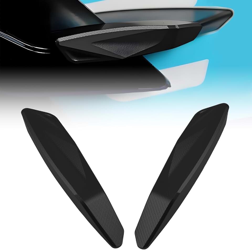 For CFMOTO 675SS 675SR 675SR-R 675 SR Motorcycle Aerodynamic Spoiler Left and Right Slider Anti-Fall Decorative Cover(Black)
