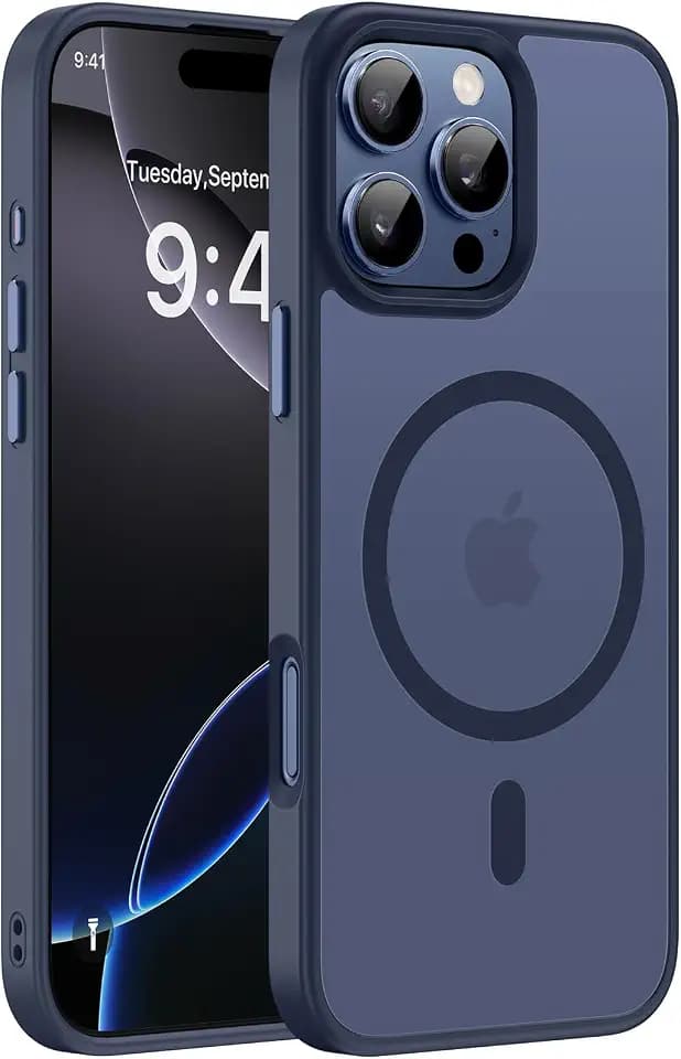 Miracase Magnetic for iPhone 16 Pro Max Case, 6.9 inch, Slim, Dark Blue