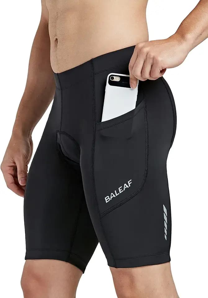baleaf Men's Padded Bike Shorts Cycling Road Biking UPF 50+ with Pockets