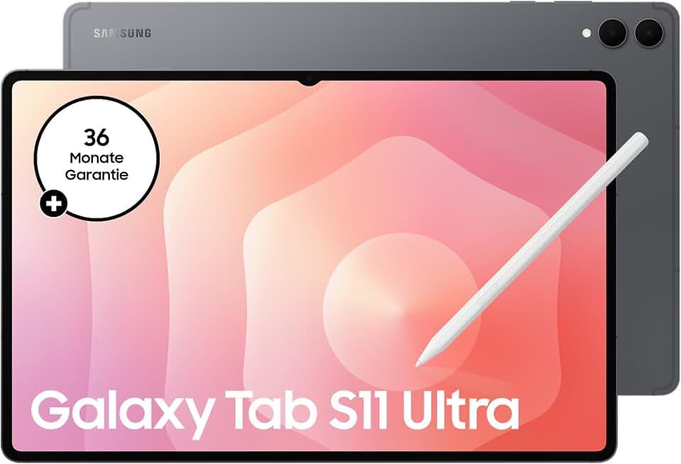 Samsung Galaxy Tab S11 Ultra 5G, AI Tablet, 5G, Leichtes Design, Vielseitige KI-Tools, DeX, 1 TB Speicher, 16 GB RAM, Lange Akkulaufzeit, Gray, 3 Jahre Herstellergarantie [Exklusiv auf Amazon]