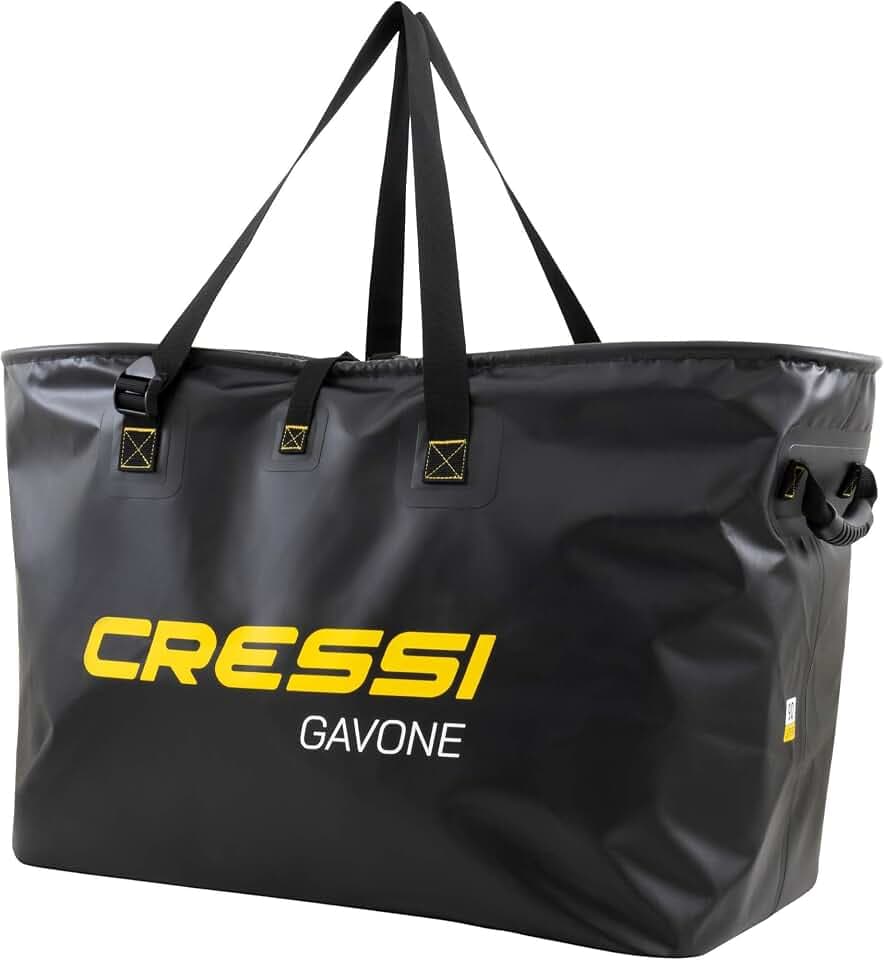 Cressi Gavone Waterproof Duffel Bags - Secure Roll-Top Closure for Leakproof Transport - Designed in Italy