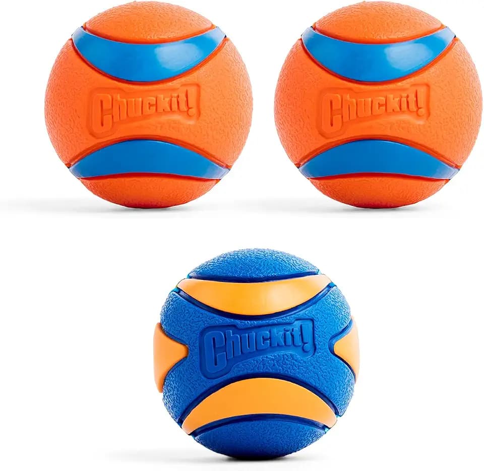 Chuckit! Ultra Squeaker Dog Balls, Floating, Medium 2.5-in, 3-Pack