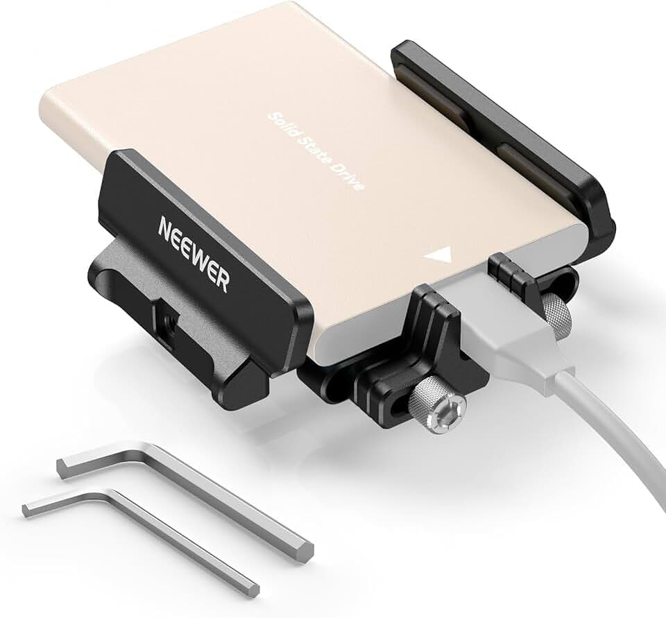 NEEWER SSD Halterung mit Cold Shoe Cable Klemme, UA035