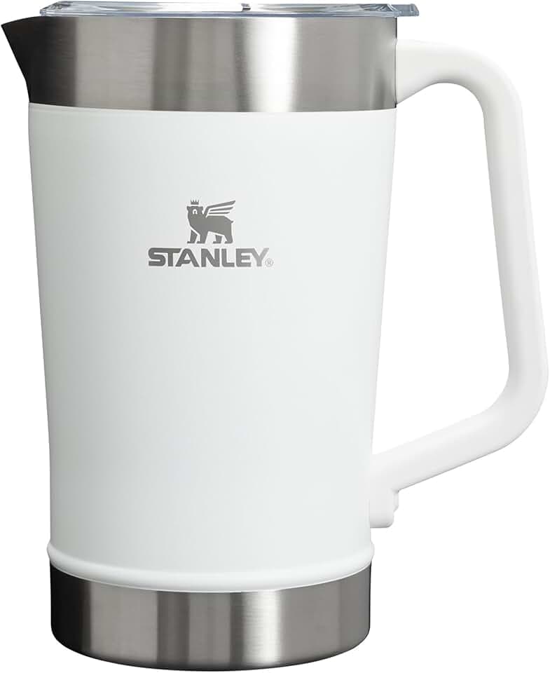 Stanley 1913 Stay Chill Pitcher 1.9L - Frost | 8 Std. kalt - 29 Std. eisgekühlt - Doppelwandige Isolierung - Spülmaschinenfest - Robuster Griff