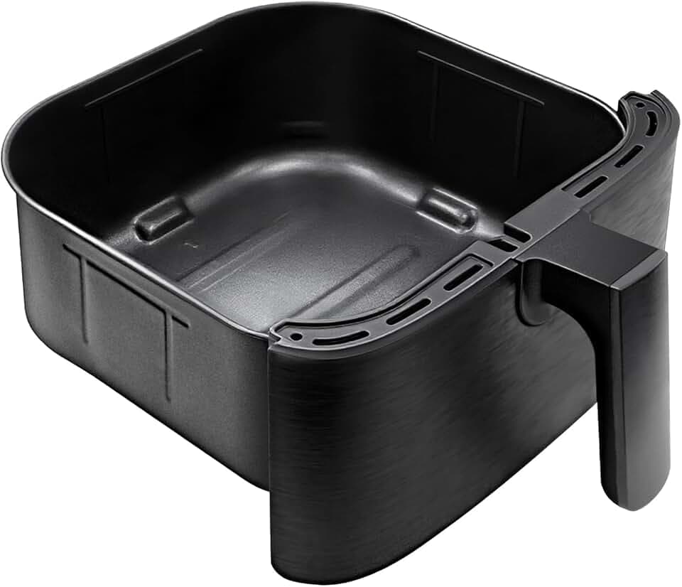 COSORI CP158 Heißluftfritteuse 5,7 L Originalkorb, Keramikbeschichtung ohne PFAS, Ersatzzubehör für Air Fryer CP158-AF, antihaftbeschichtet, spülmaschinenfest, grau