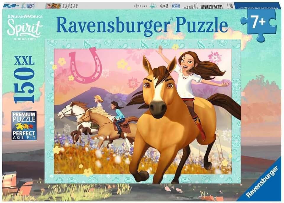 Ravensburger Puzzle Spirit Wild und frei - 150 XXL Teile Puzzle ab 7 Jahre | 150 XXL Teile Spirit Puzzle, Kinderpuzzle ab 7 Jahre, Ravensburger Qualität