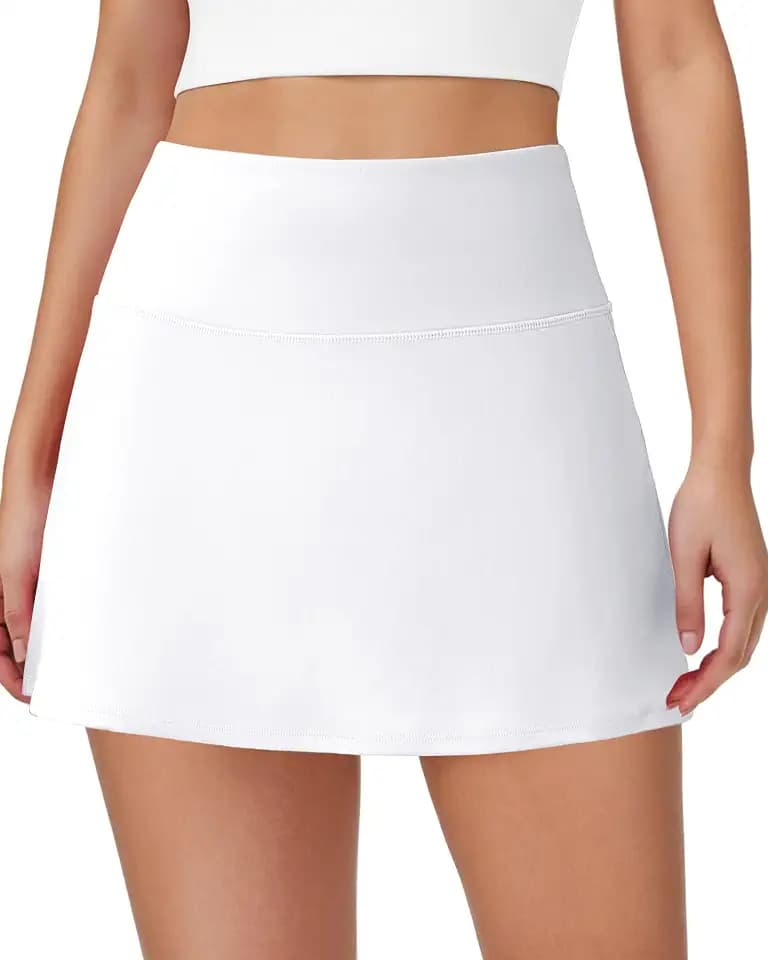 AB-Eleven Skorts for Women Tennis Golf Skirt with Pockets Shorts High Waisted A Line Mini Skirts Athletic Workout Pickleball