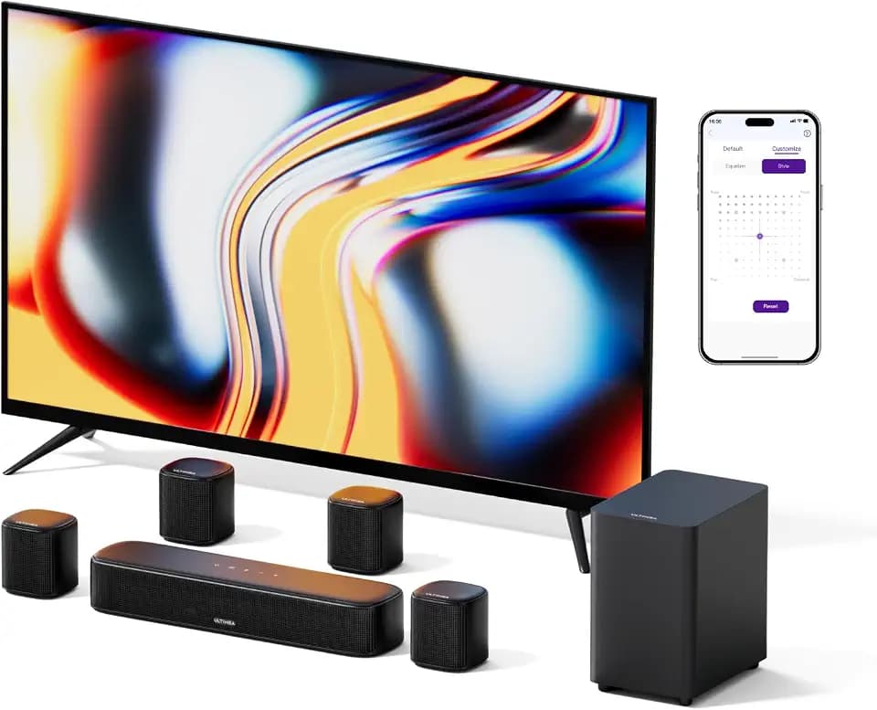 ULTIMEA 7.1ch Sound Bar with Subwoofer Virtual Surround Sound System for TV