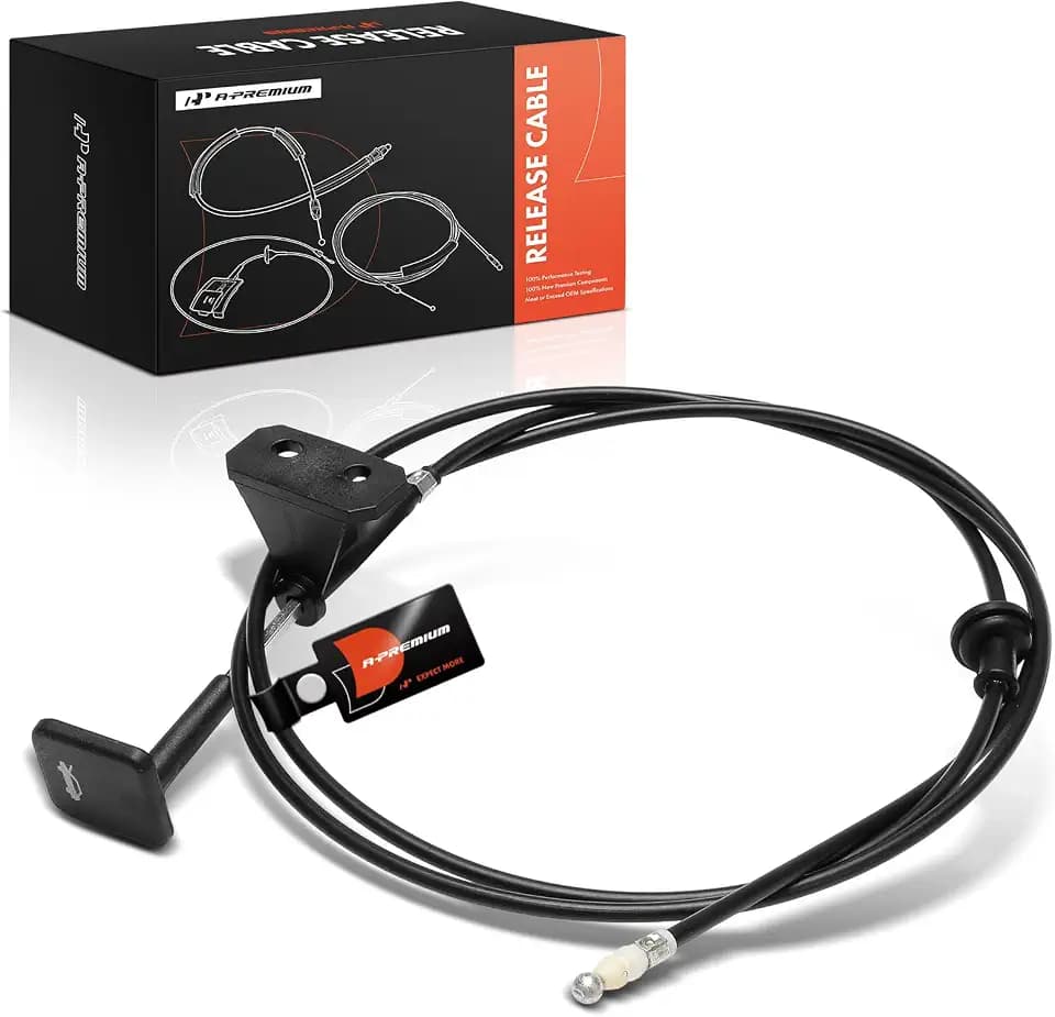 A-Premium 73 inch Front Hood Latch Release Cable with Handle