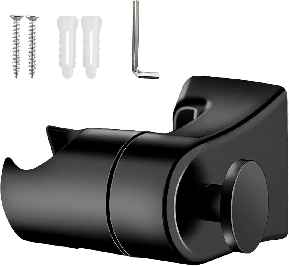 Duschkopfhalterung, Schwerlast Duschhalterung, 360° Verstellbare, Edelstahl Handbrause Halterung, Wand Montierte Halterung, Einfach zu Montierende, für Wand, Badezimmer, Toilette