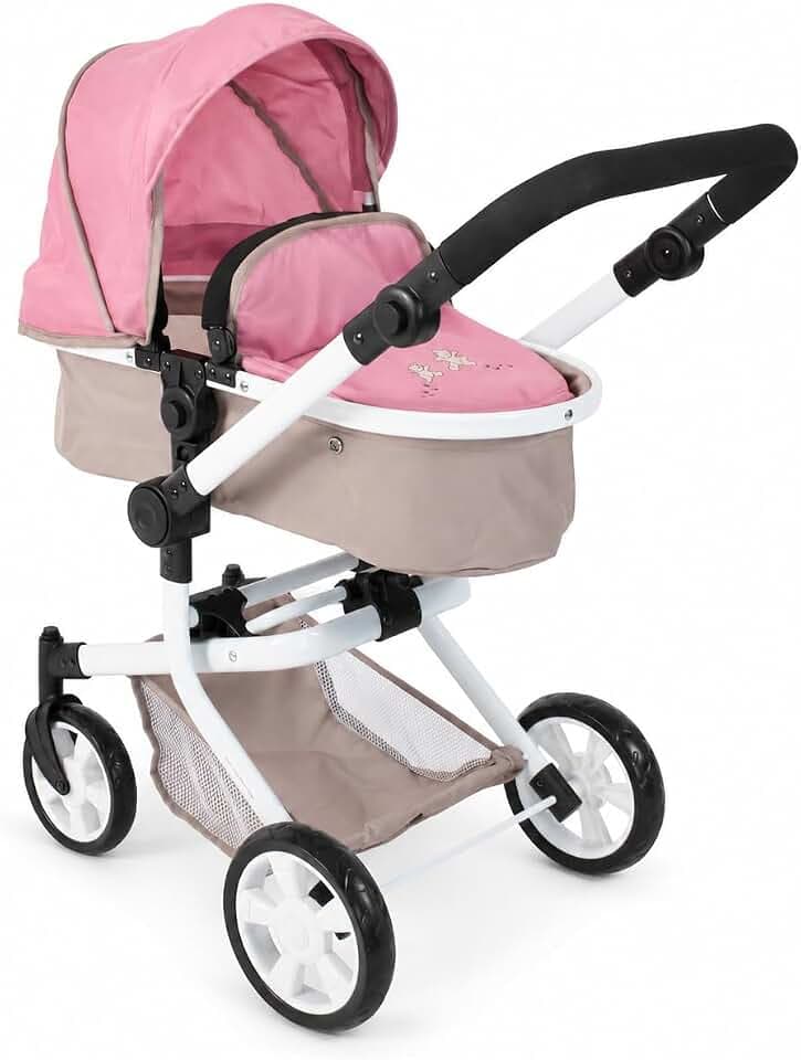 Bayer Chic 2000 Kombi-Puppenwagen Mika 2-in-1, faltbar, 47–80 cm