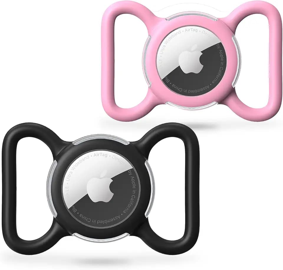 Waterproof AirTag Holder for Dog Collar, Soft Slide-On Dog AirTag Holder