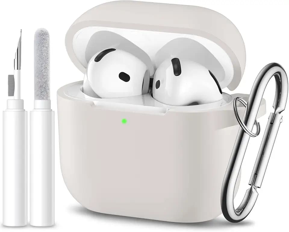 for AirPods 5 and AirPods 4 Case Cover with Cleaner Kit, Starlight